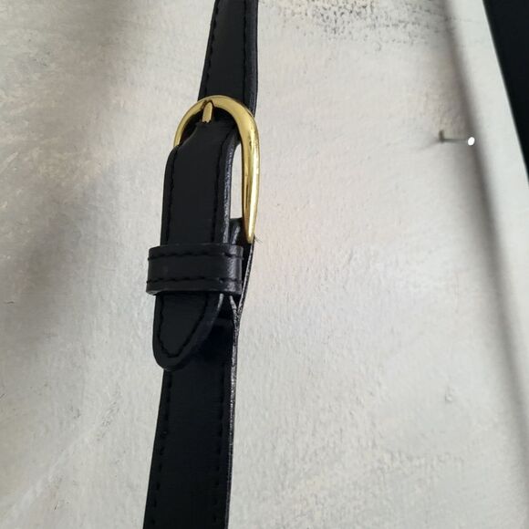 Vintage BALLY Black Woven & Pebbled Leather Shoulder Strap Clutch Bag 11… - Picture 4 of 12